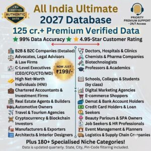 India Business Database 2026 – Updated Pan-India Business Directory